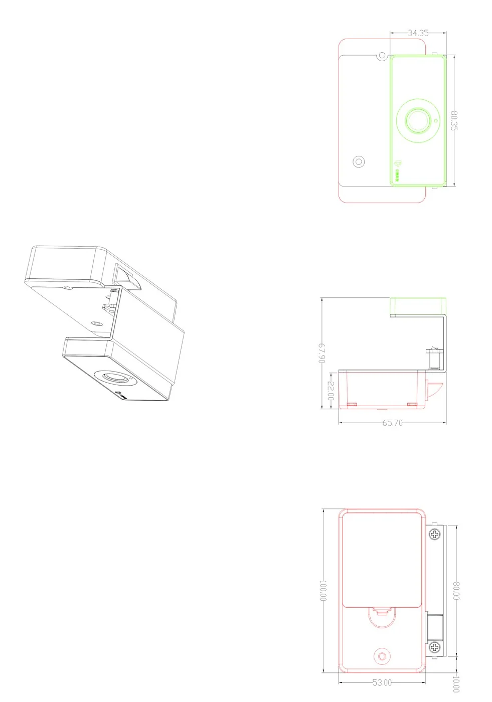 Zw176 Tuya Fingerprint Locker Lock Dimensions