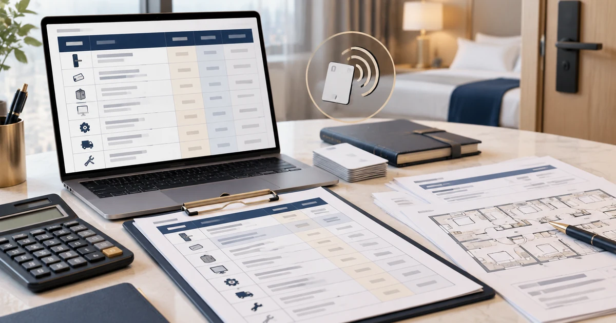 How to Compare Hotel RFID Lock Quotes: A Line-by-Line Worksheet for Project Buyers