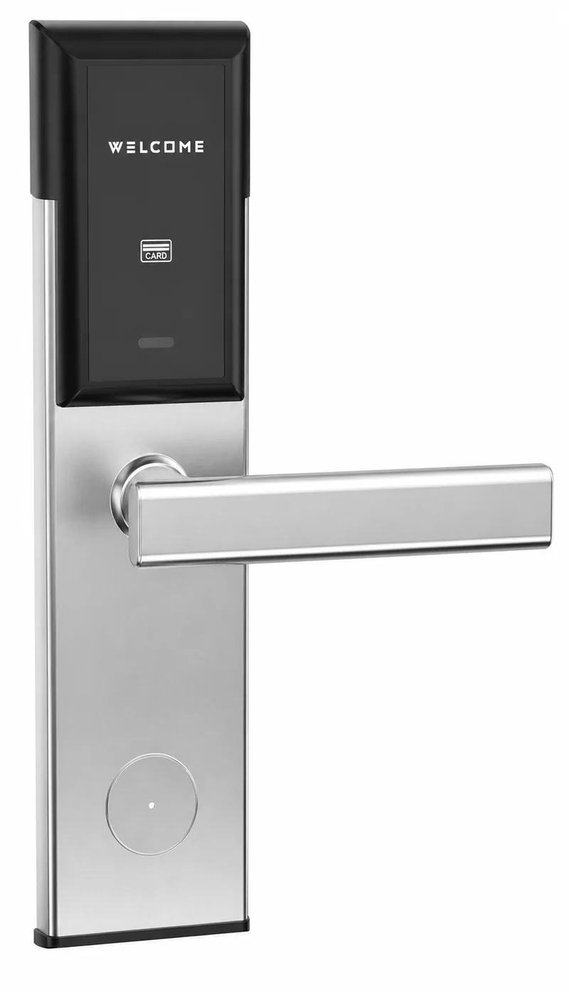 118E-S2 Gunmetal Stainless Steel Hotel RFID Lock - silver version